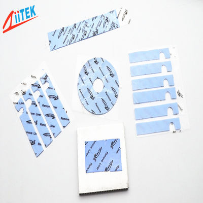 ultra miękki naturalnie lepki 2.0 W/mK niebieski Thermal Gap Filler TIF100-20-05U Arkusz gumy silikonowej -40 do 160 ℃