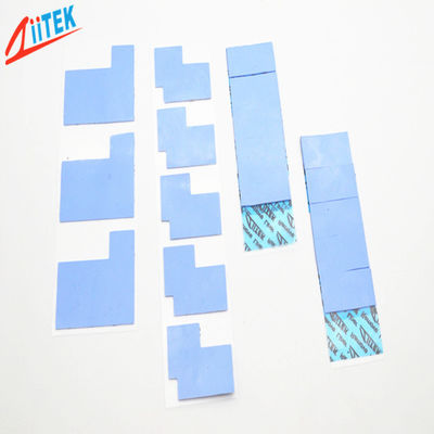 Thermal Gap Filler 3.0W/MK Blue Ultra Soft Natually Tacky Silicone Gap Pad -50 To 200℃ For Medical Equipment